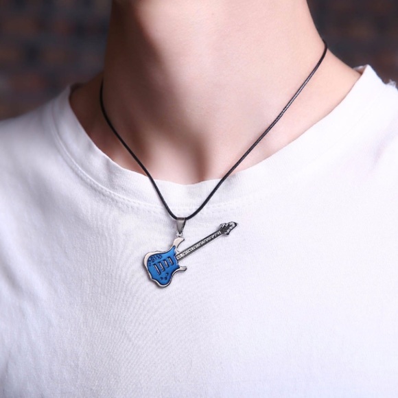 Other - Leather Chain Guitar Necklace